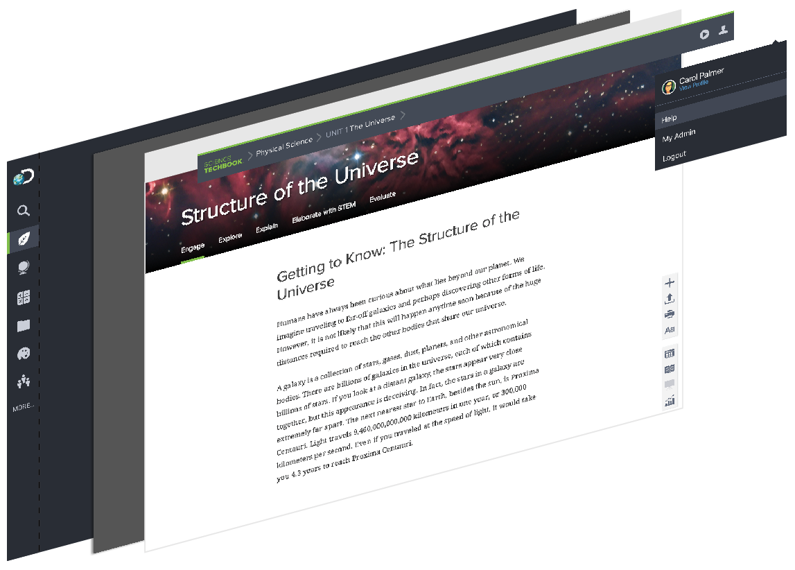 page shell layers